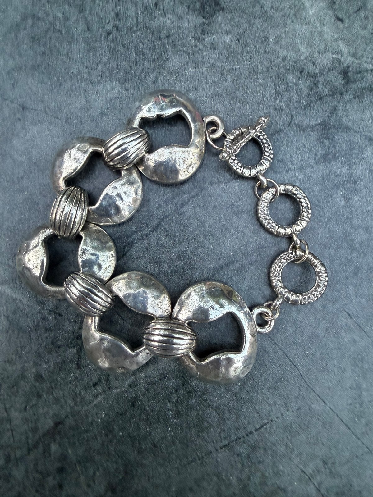 Vintage mid-century metalen armband mooie kwaliteit, Ophalen of Verzenden