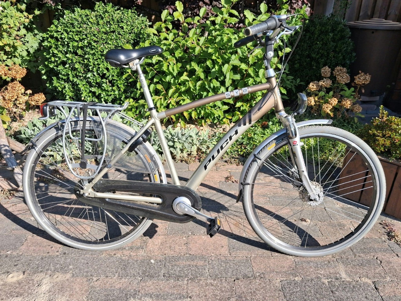 Herenfiets 50 inch, Fietsen en Brommers, Overige merken, Minder dan 10 versnellingen, Gebruikt, Vering
