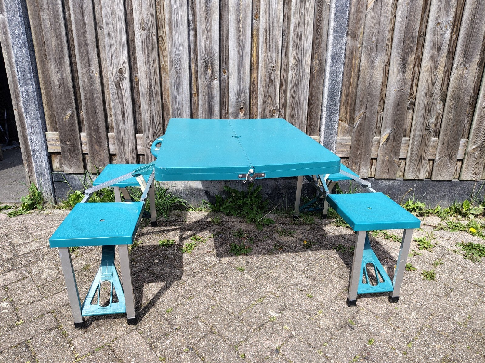 Kampeer tafel, picknick tafel, koffer model, Ophalen, Gebruikt