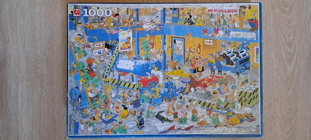 Jan van Haasteren - nr 1614 De Lekkage - 1000 stukjes, Ophalen of Verzenden, 500 t/m 1500 stukjes, Gebruikt, Legpuzzel