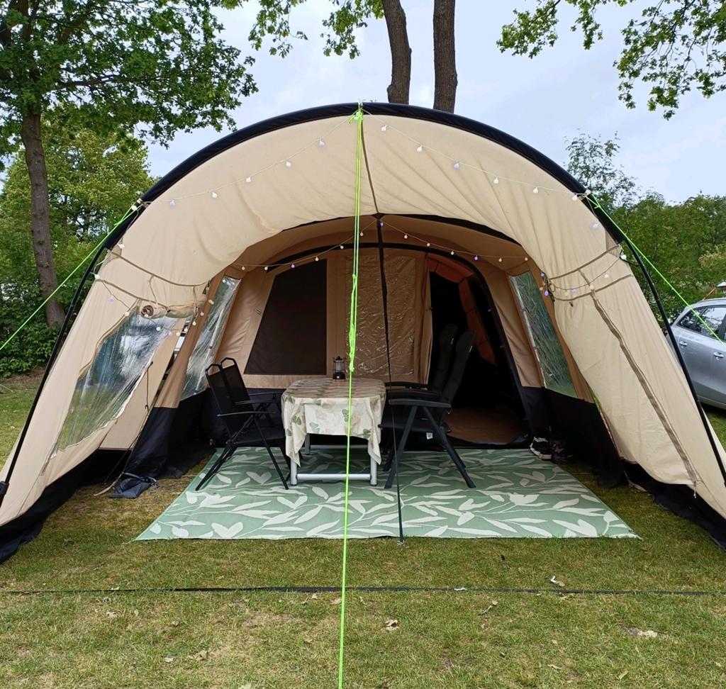 Safarica 360 TC tunneltent (inclusief luifel+tenttapijt!), Caravans en Kamperen, Ophalen, Zo goed als nieuw