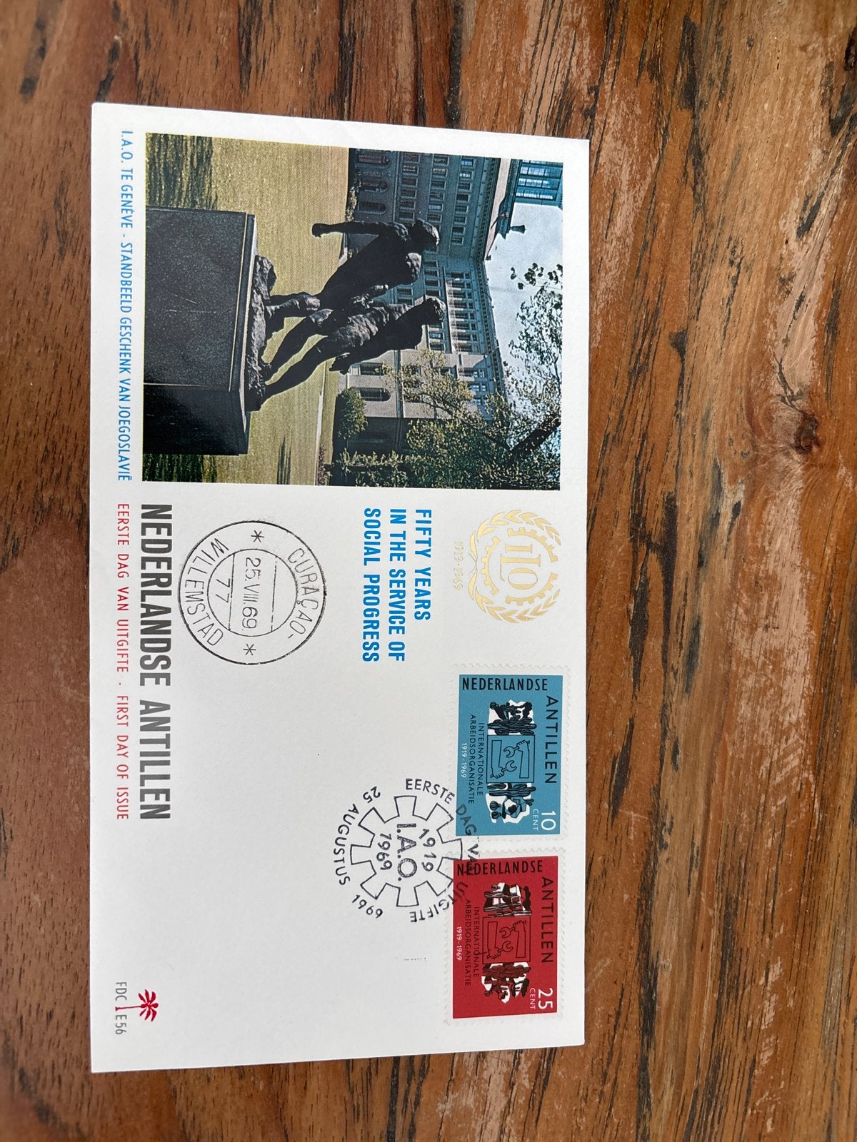 Eerste Dag Uitgifte Nederlandse Antillen 1969, Ophalen of Verzenden, Onbeschreven, Nederland