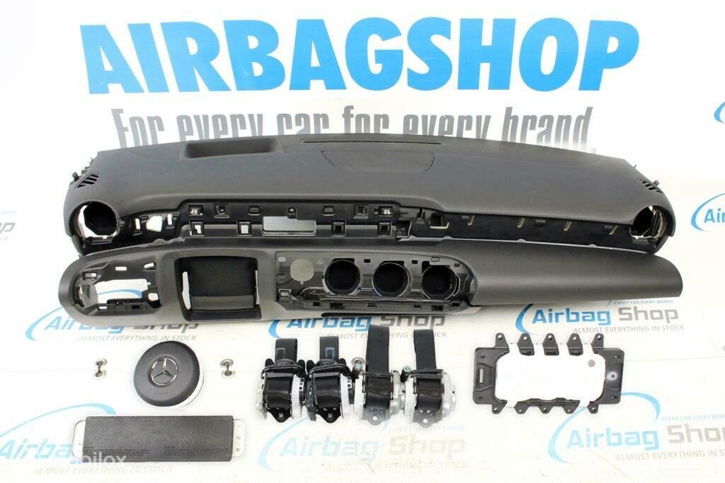 Airbag set Dashboard HUD met structuur Mercedes W177, Gebruikt, Ophalen of Verzenden