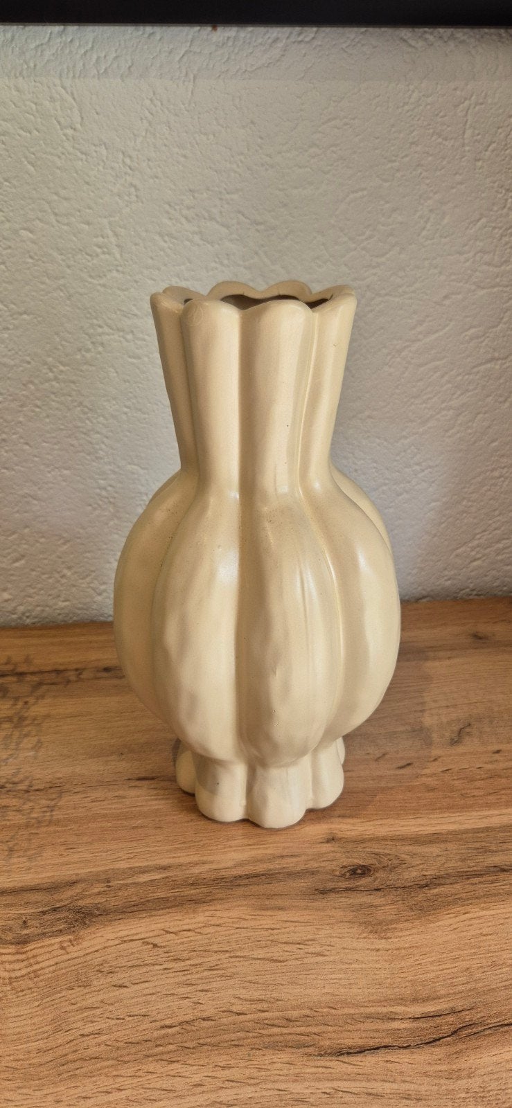 Decoratieve vaas in knoflookvorm - Crèmekleurig, Ophalen