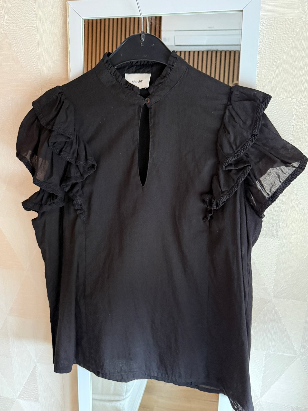 Zwarte top Shoeby maat L, Ophalen of Verzenden, Zo goed als nieuw, Zwart, Zonder mouw