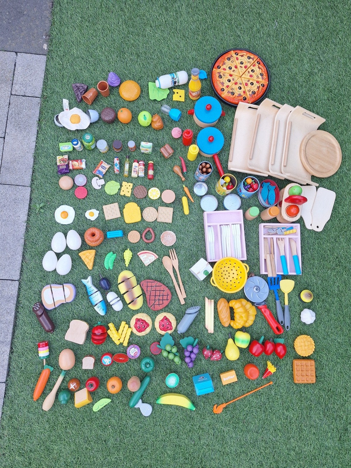Grote set speelgoed voor kinderkeuken, Kinderen en Baby's, Ophalen of Verzenden, Gebruikt, Kunststof, Speelkeuken-accessoire