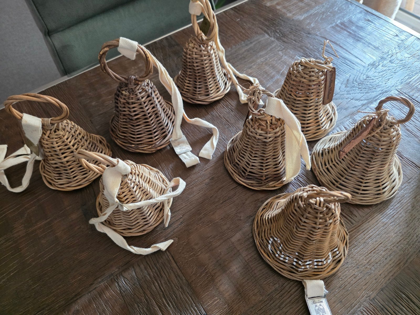Rattan Riviera Maison Decoratie Hangers, Ophalen of Verzenden, Natuurlijk materiaal, Bruin, Landelijk