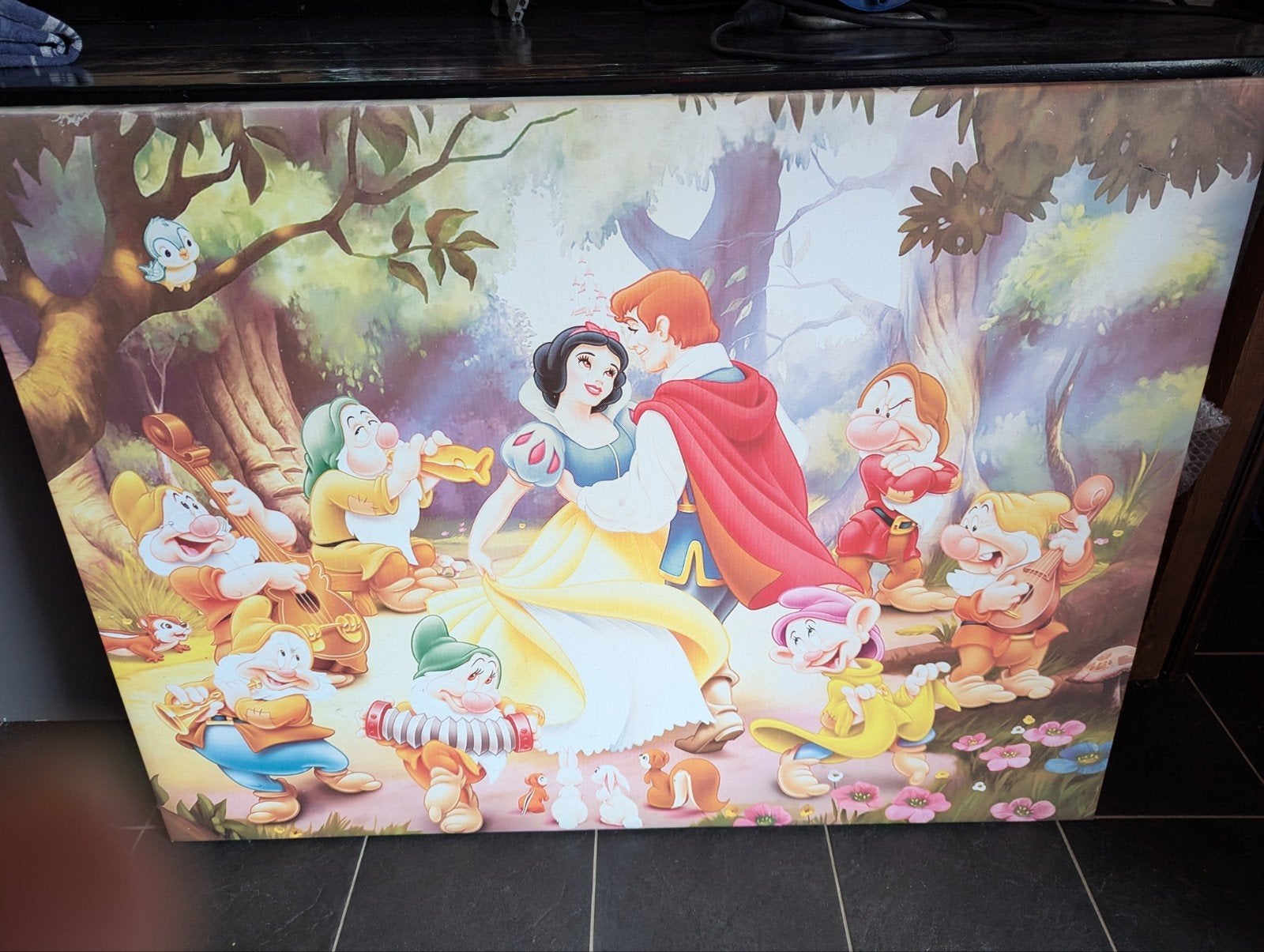 Schilderij van Sneeuwwitje  88 x 120 cm, Ophalen, 100 cm of meer, 50 Hz, Overige merken
