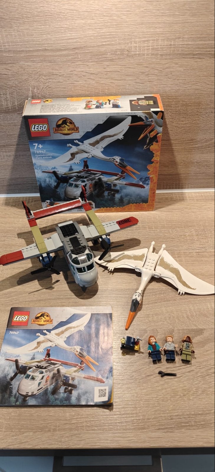 LEGO Jurassic World 76947 - Quetzalcoatlus Plane Ambush, Jurassic World, Lego, Ophalen of Verzenden, Zo goed als nieuw