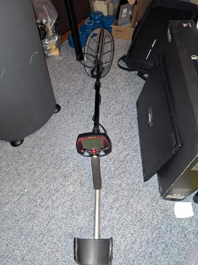 Teknetics Eurotek Pro Metaaldetector met ovale 11" DD spoel, Gebruikt, Teknetics, Meer dan 30 cm, Ophalen of Verzenden