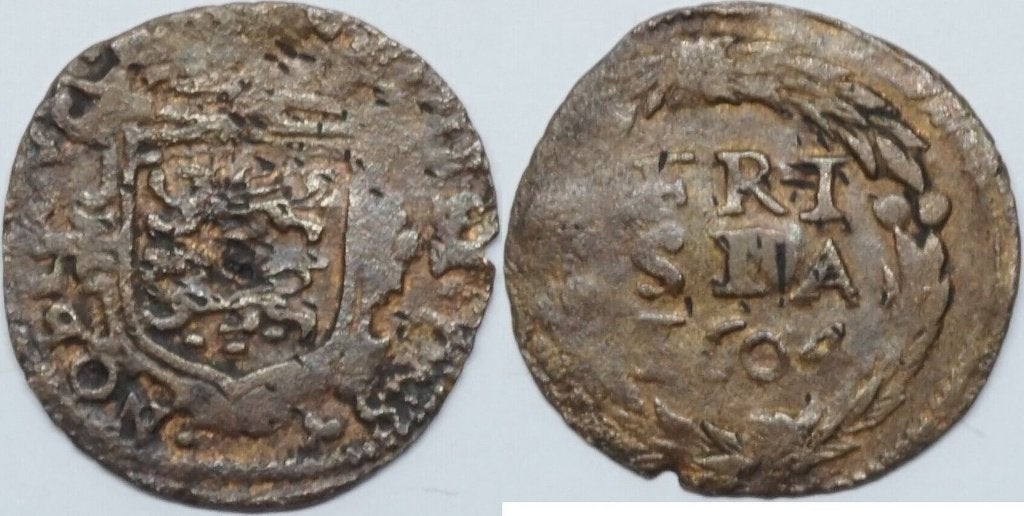 Duit 1604, Friesland, provinciale munt, Ophalen of Verzenden, Vóór koninkrijk, Overige waardes, Losse munt