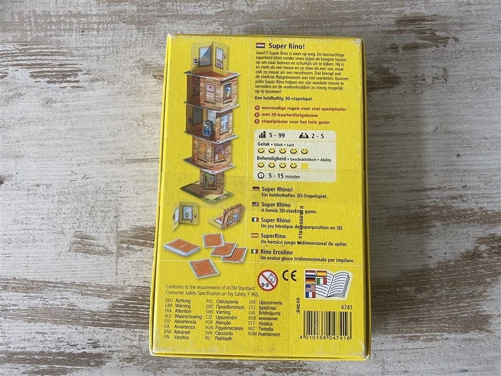 Super rino een heldhaftig 3d-stapelspel HABA [s331], Hobby en Vrije tijd, Gezelschapsspellen | Bordspellen, Verzenden, Zo goed als nieuw