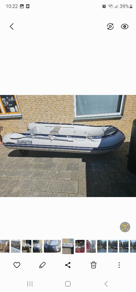 Seamaster inflotable boat te koop!, Watersport en Boten, Ophalen, Gebruikt, Peddels, 2 m