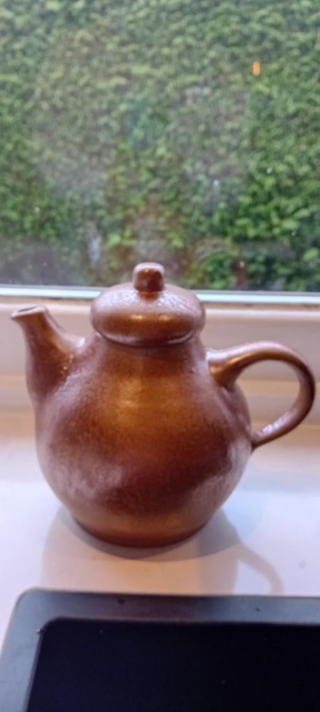 Vintage West Germany Theepot - Bruin Keramiek, Antiek en Kunst, Ophalen of Verzenden