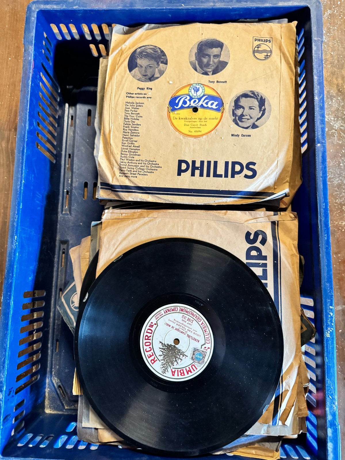 Partij van 120+ 78 toeren platen - Diverse artiesten, Ophalen of Verzenden, Voor 1960, Gebruikt, 10 inch