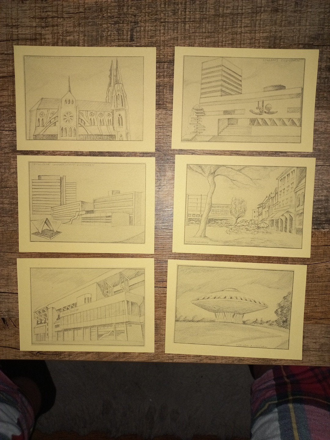 postkaarten illustraties Eindhoven, Verzamelen, Ophalen of Verzenden, Ongelopen, Stad of Dorp
