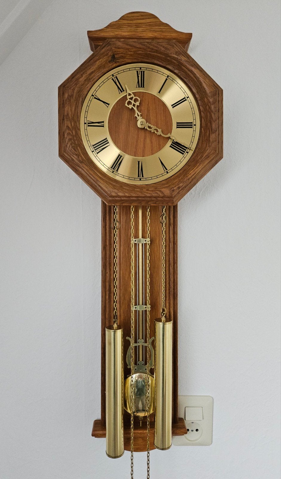 Mechanische slingerklok - Klassiek houten design, Ophalen