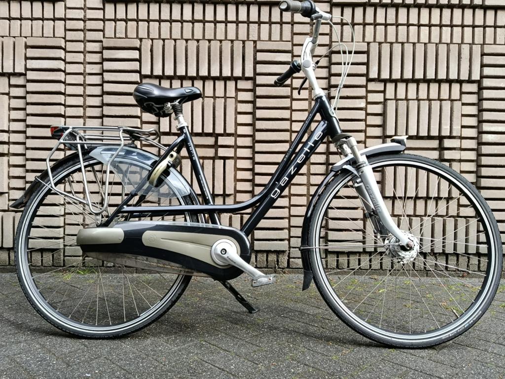 Damesfiets Gazelle Paris 7 versnellingen,slot, verlichting, Fietsen en Brommers, Ophalen, 53 tot 56 cm, Versnellingen, Zo goed als nieuw