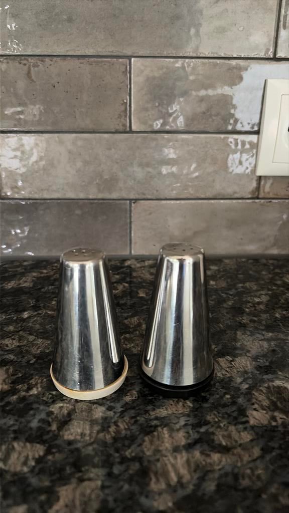 Vintage Alfra Alessi italiaans design peper en zoutstel, Huis en Inrichting, Keuken | Keukenbenodigdheden, Ophalen of Verzenden