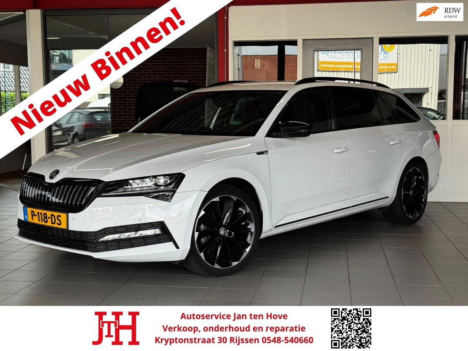 Skoda Superb Combi 1.4 TSI iV Sportline Business*Camera*Stoe, Gebruikt, 4 cilinders, Automatische klimaatregeling, Wit