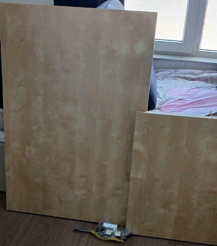 IKEA Expedit/Kallax bureau voor aan een 8-vaks kast, Huis en Inrichting, Bureaus, Ophalen, IKEA