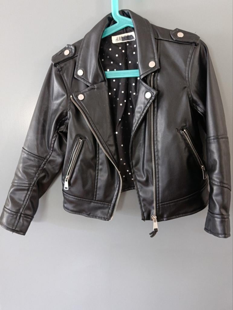 Stoere rocker/metal jas, Ophalen, Gebruikt, Meisje, H&M