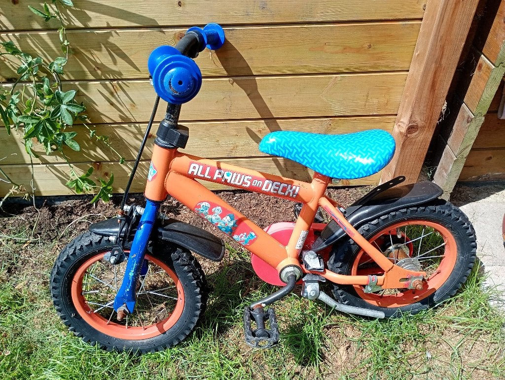 peuterfiets 12 inch paw patrol!, Fietsen en Brommers, Fietsen | Kinderfietsjes, Ophalen, Gebruikt, Minder dan 16 inch