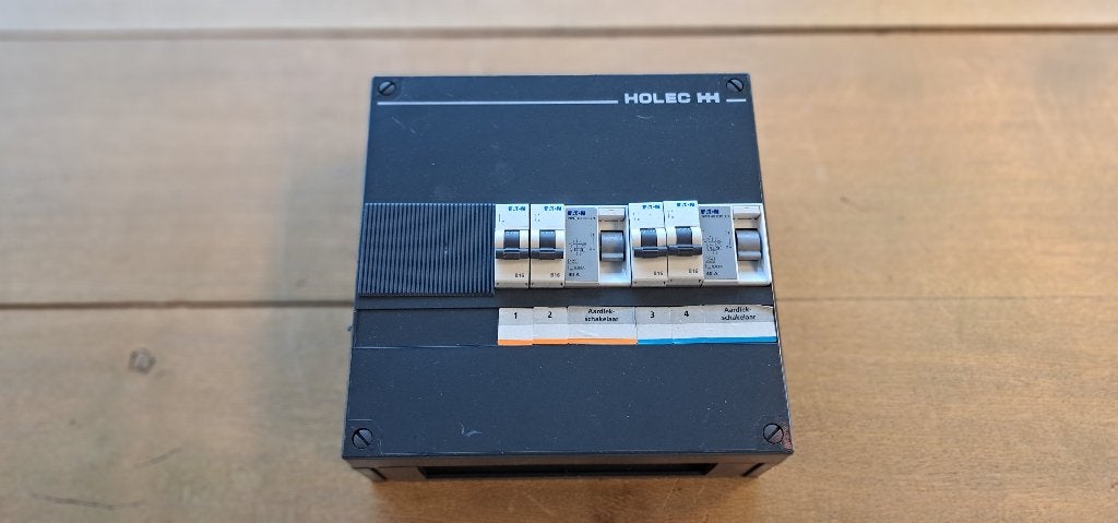Holec Eaton Groepenkast 4 B16 groepen + 2x 40A aardlek (1x), Gebruikt, Onbekend, Onbekend, Ophalen of Verzenden