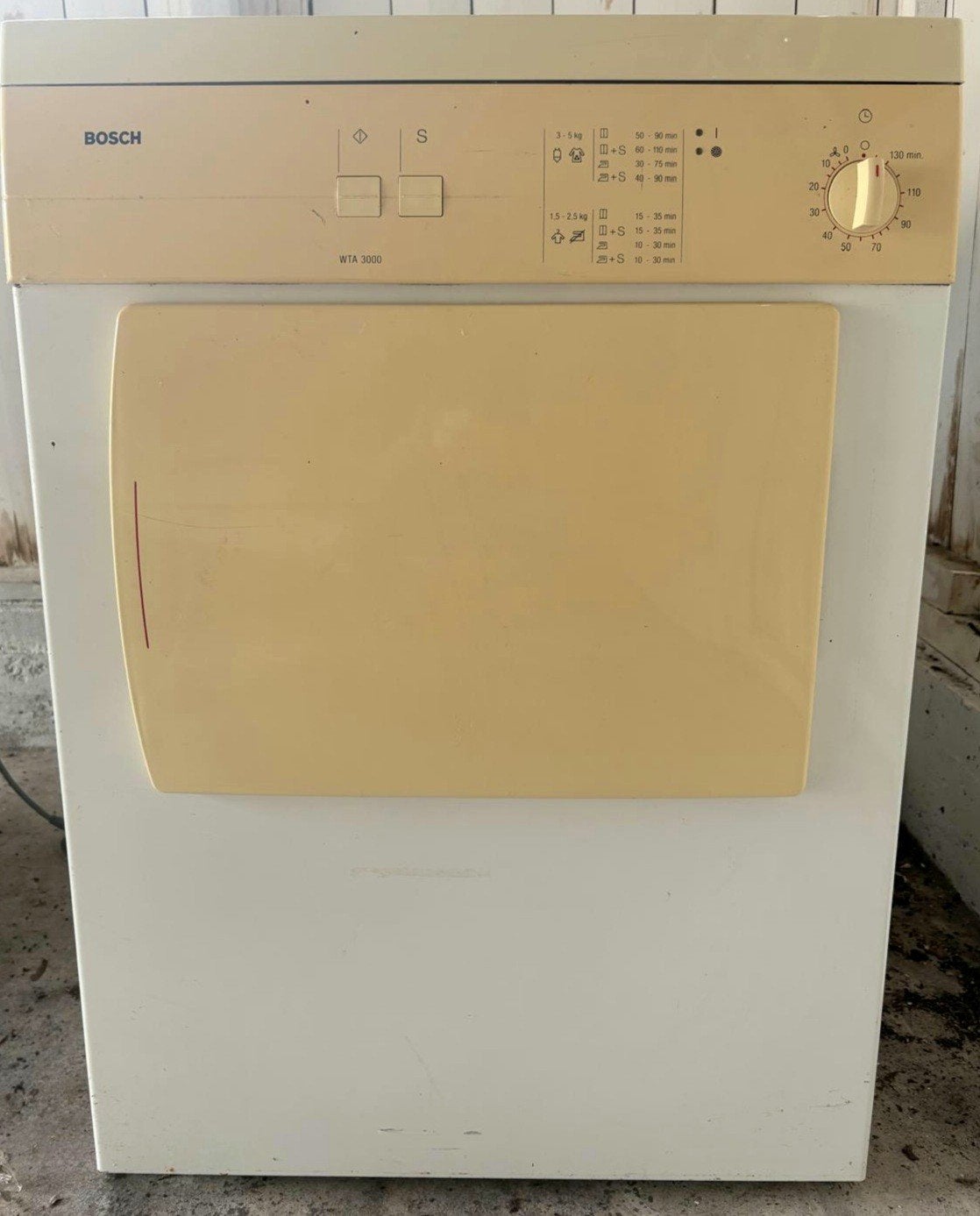 Bosch WTA 3000 Luchtafvoer Wasdroger - Gebruikt, Gebruikt, Luchtafvoer, 4 tot 6 kg, Ophalen of Verzenden