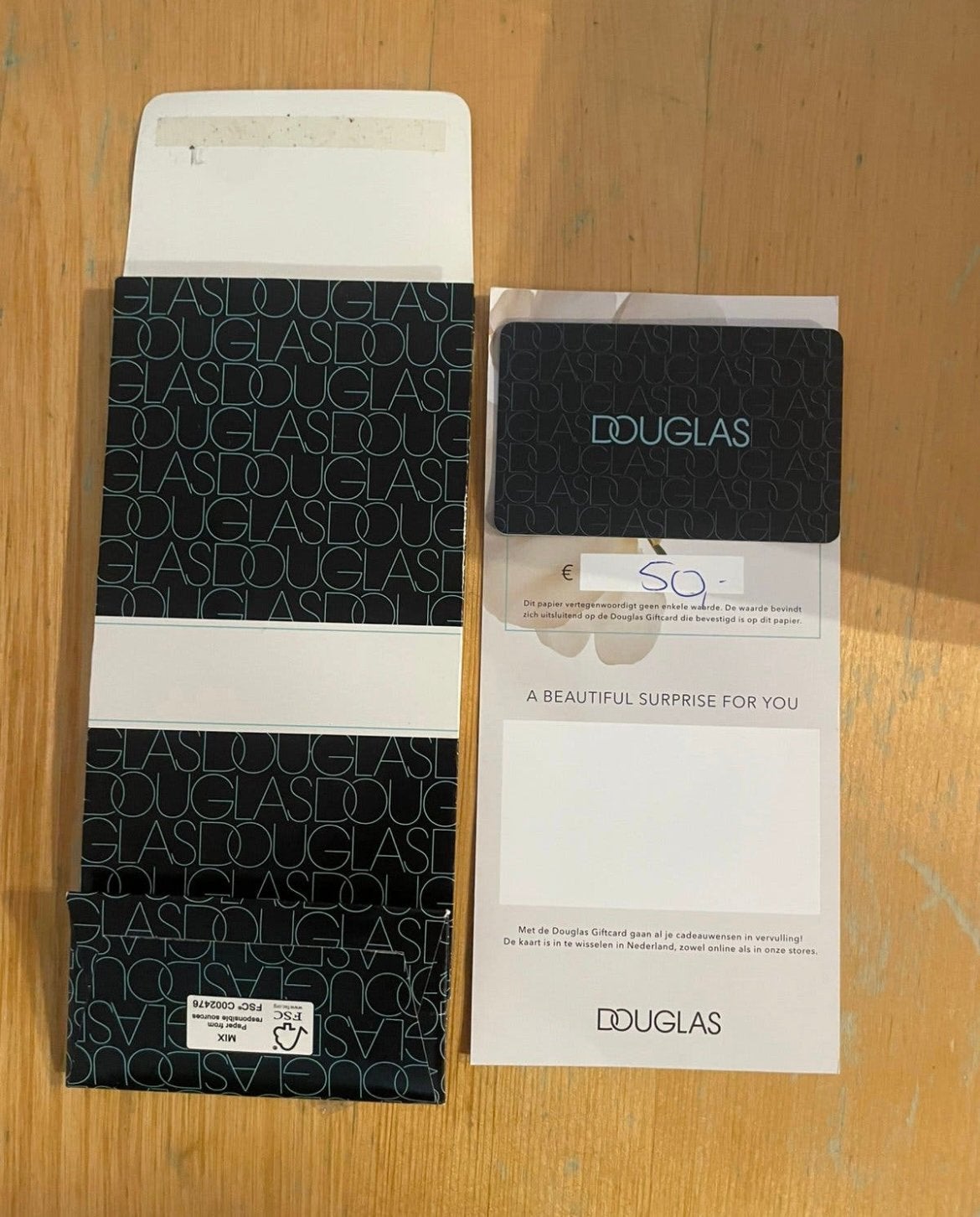 50 euro cadeau bon douglas