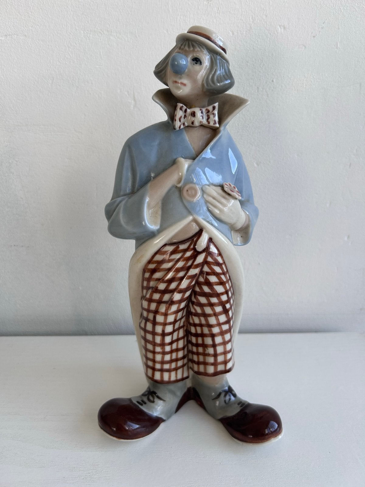Vintage Beeldje Clown 23cm - Gaaf, Verzamelen, Ophalen of Verzenden, Zo goed als nieuw, Mens