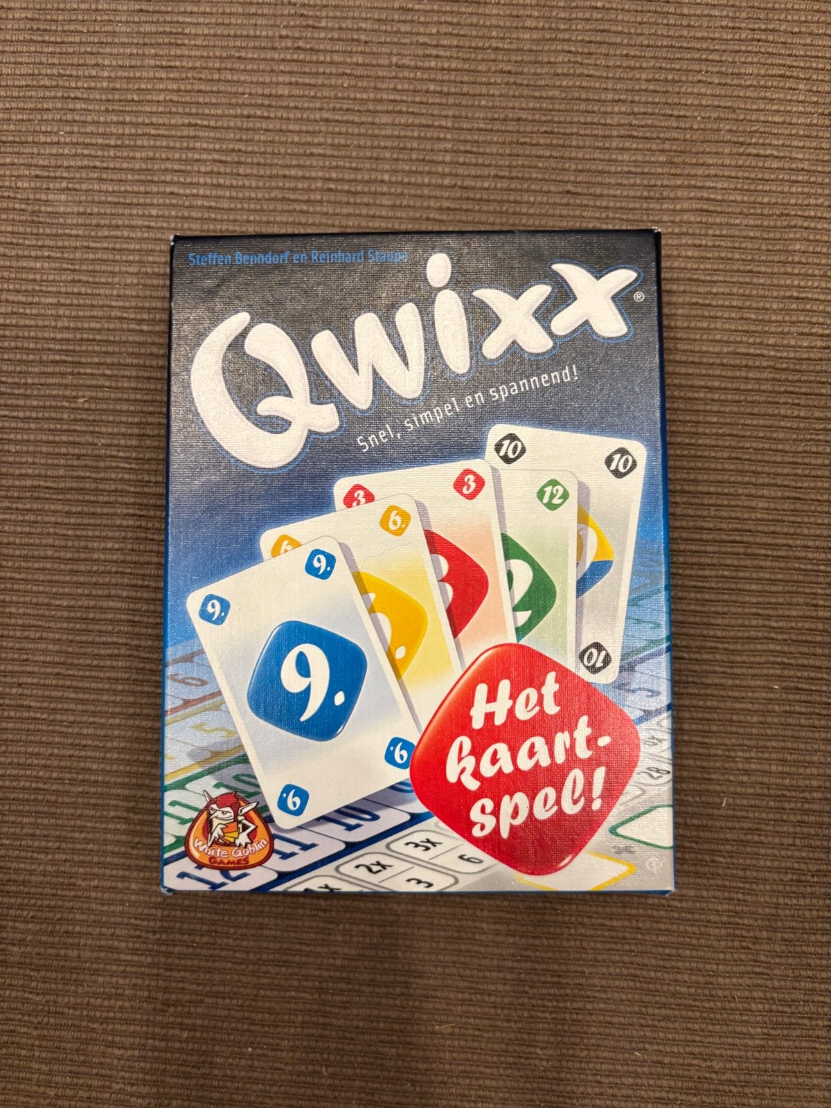 Qwixx: Het snelle en spannende kaartspel White goblin games!, Een of twee spelers, Ophalen of Verzenden, Zo goed als nieuw
