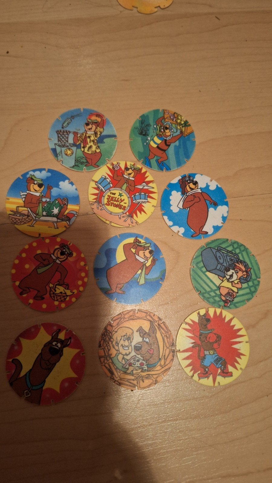 Jam Caps: Yogi Bear, Scooby Doo, Boo Boo - Vintage Collectie, Verzamelen, Ophalen of Verzenden, Gebruikt