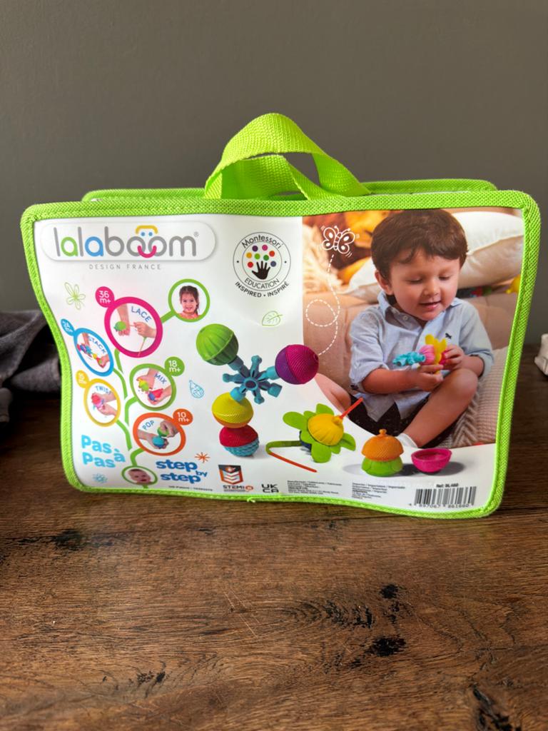 Lalaboom Montessori Educatief Speelgoed - 2 zakken in 1!, Ophalen, Zo goed als nieuw, Overige typen