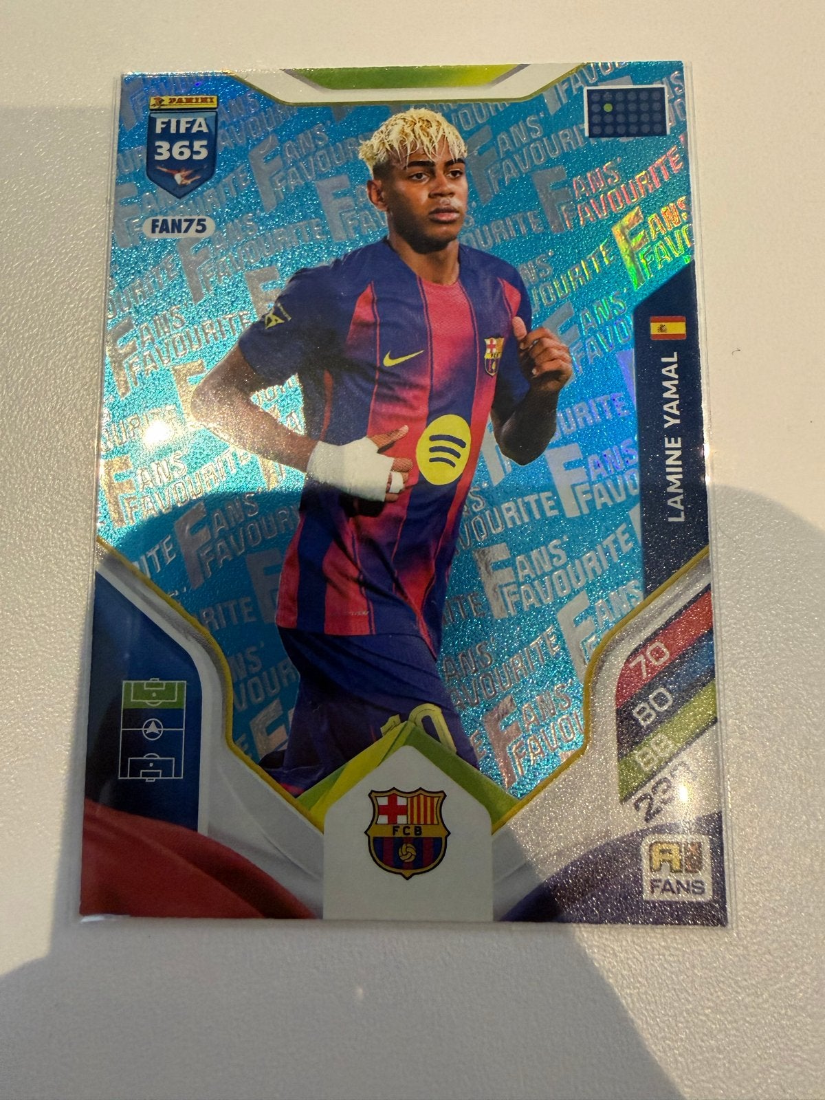 Panini FIFA 365 2025 2026 Lamine Yamal Rare Blue Parallel, Ophalen of Verzenden, Nieuw, Buitenlandse clubs, Spelerskaart