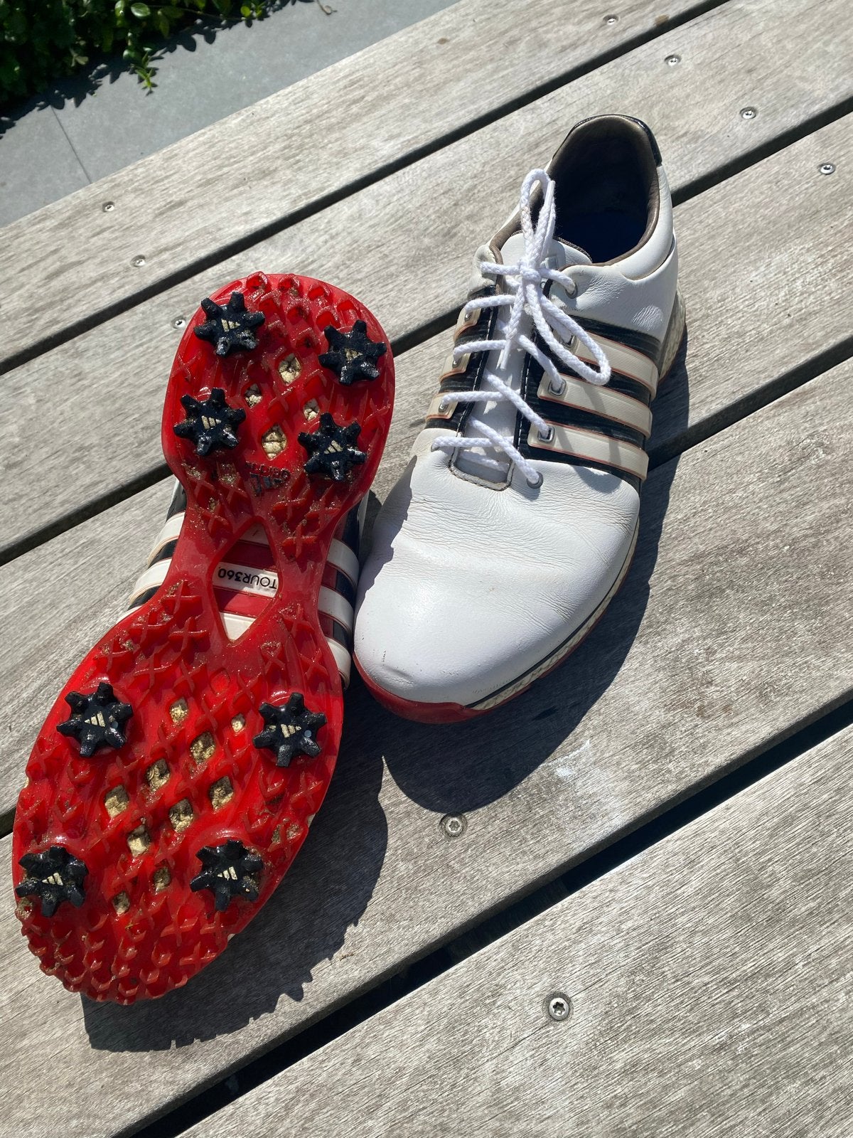 Adidas Tour360 Golfschoenen - Maat 43 1/3, Ophalen of Verzenden, Gebruikt, Schoenen, Overige merken