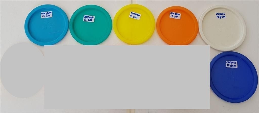T049 Deksels, diverse maten en kleuren, Tupperware, Ophalen of Verzenden, Zo goed als nieuw, Rood, Overige typen