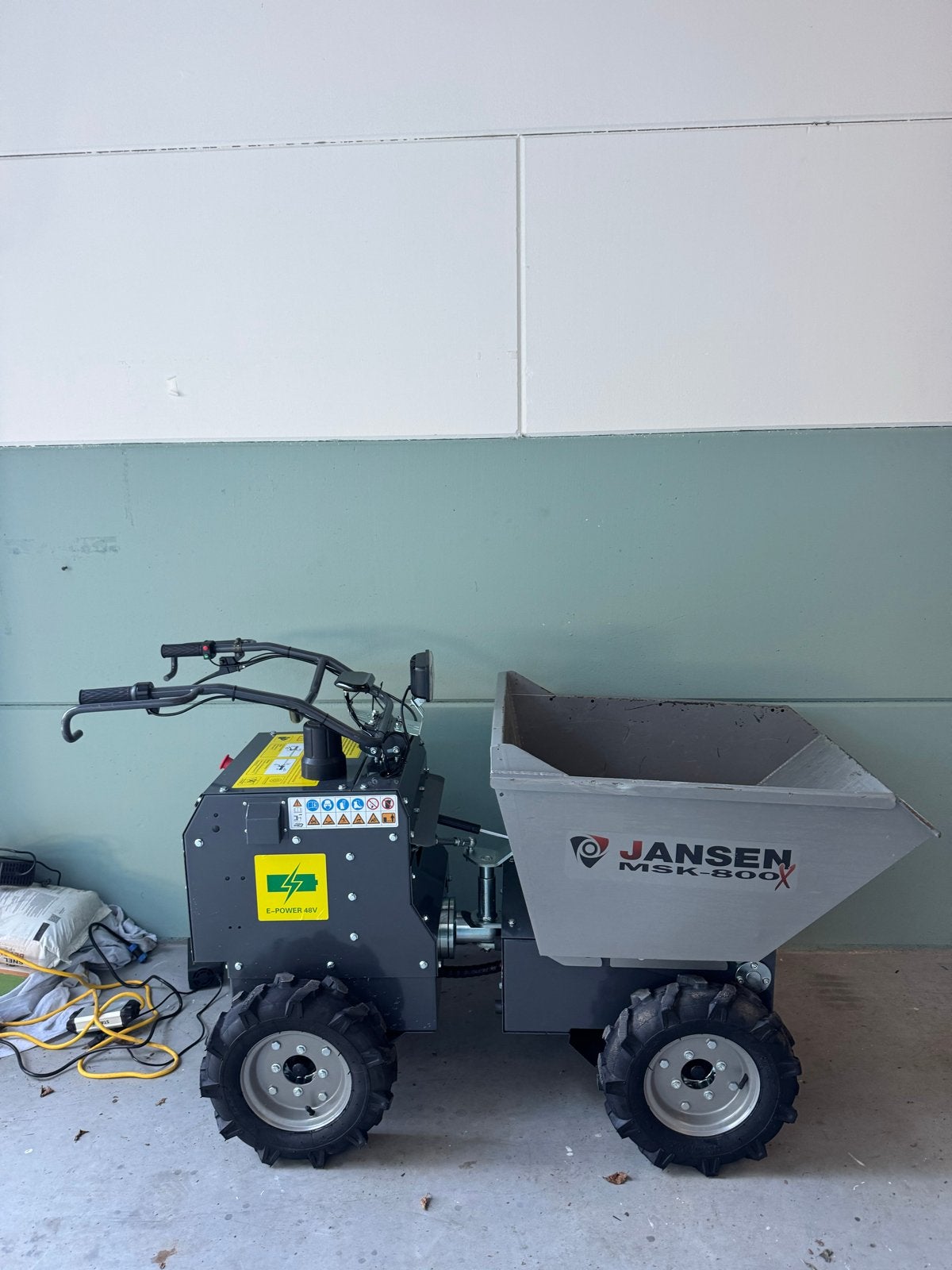 Jansen MSK-800 Elektrische Mini Dumper - Krachtig en Compact, Ophalen