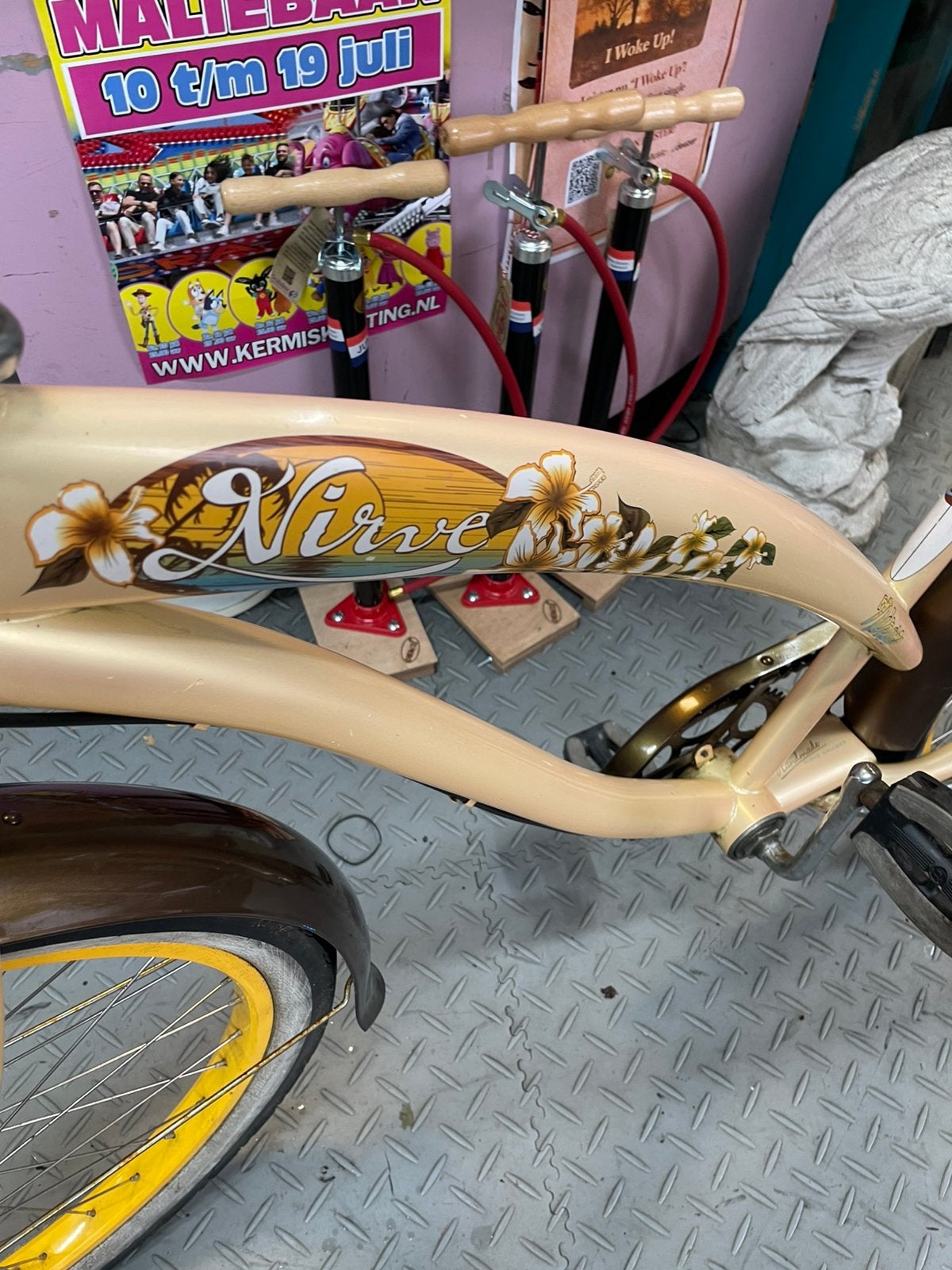 Damesfiets hetenfiets 3 versnellingen 26 inch city bike, Ophalen, Terugtraprem, Gebruikt, Cruiser