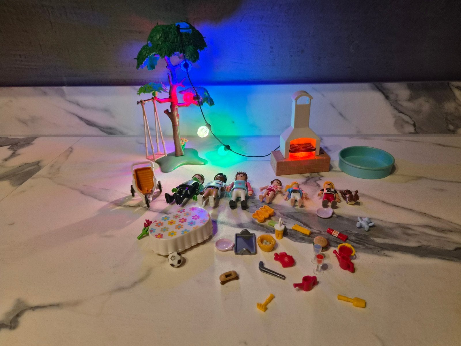 playmobil bbq feest met licht, Ophalen, Zo goed als nieuw