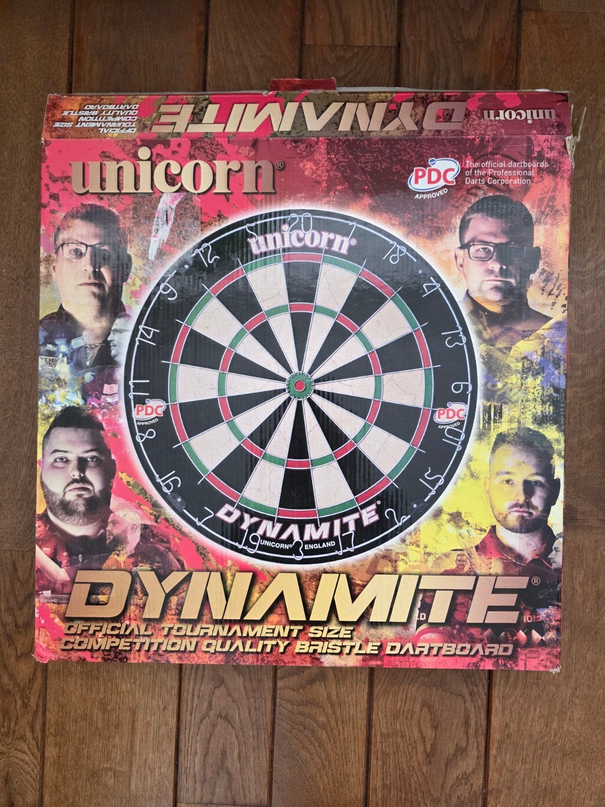 Unicorn Dynamite Dartbord met pijlen, Sport en Fitness, Ophalen, Gebruikt, Dartbord met pijlen