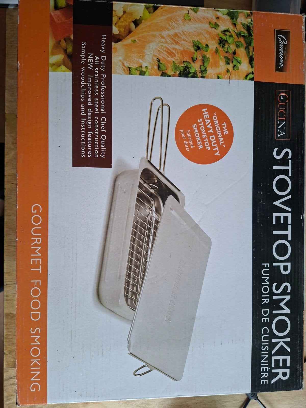 Camerons Stovetop Smoker - Rookoven voor fornuis, Zilver, Ophalen of Verzenden, Metaal, Overige merken