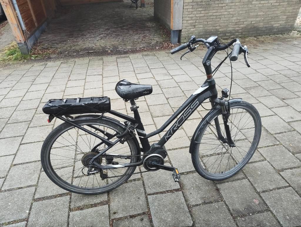 Kross trans hybrid e-bike met Shimano middenmotor (49cm), 47 tot 50 cm, Ophalen of Verzenden, Zo goed als nieuw, Versnellingen