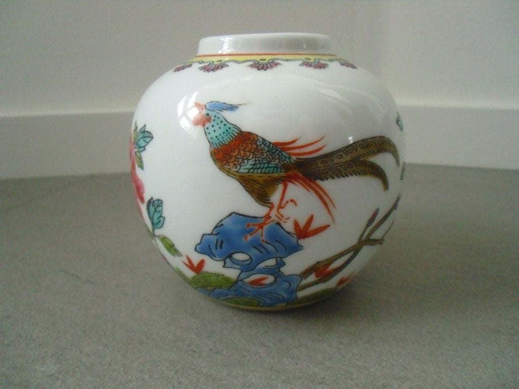 Chinees gemberpotje fazant met lepel, Antiek en Kunst, Ophalen of Verzenden