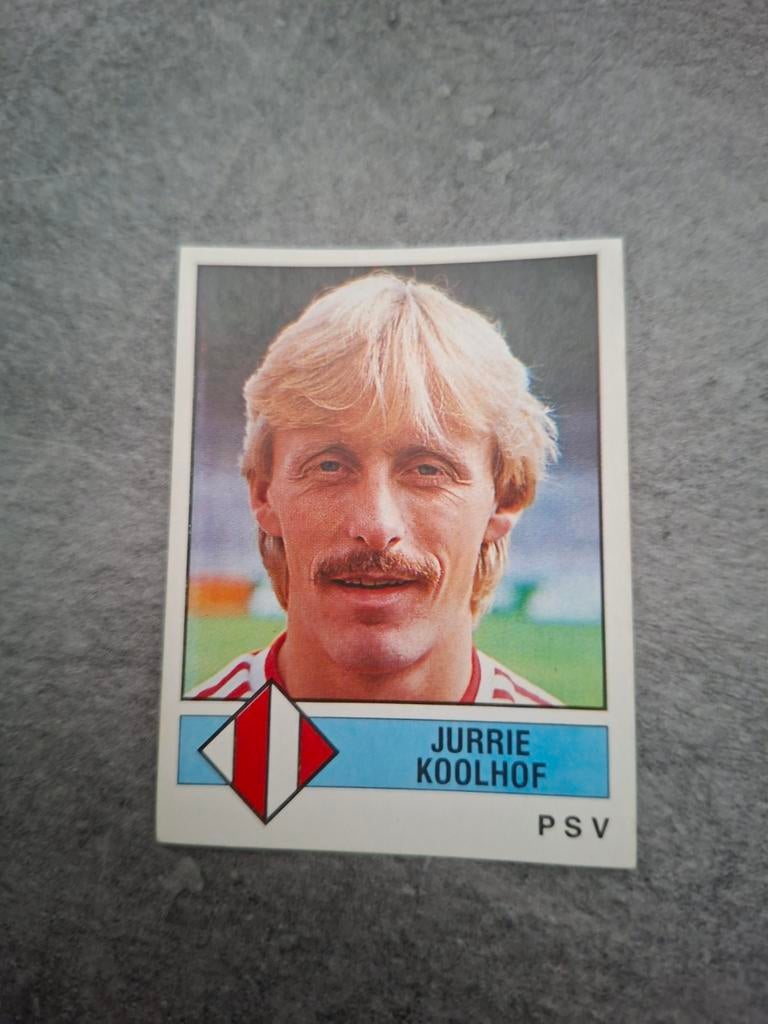 Panini sticker Voetbal 87. Jurrie Koolhof PSV Eindhoven., Verzenden, Zo goed als nieuw, Sticker