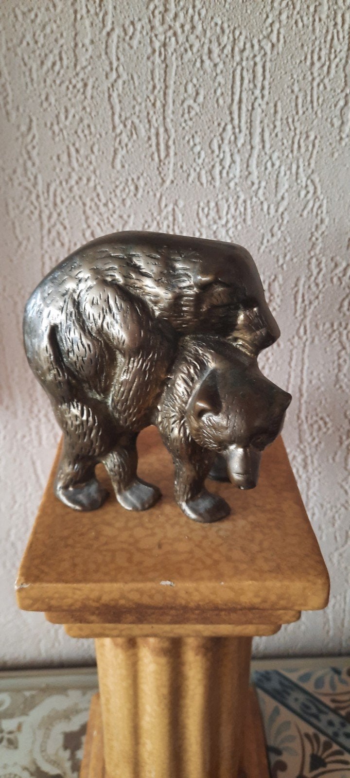 Bronzen beeld: twee parende beren, Ophalen of Verzenden