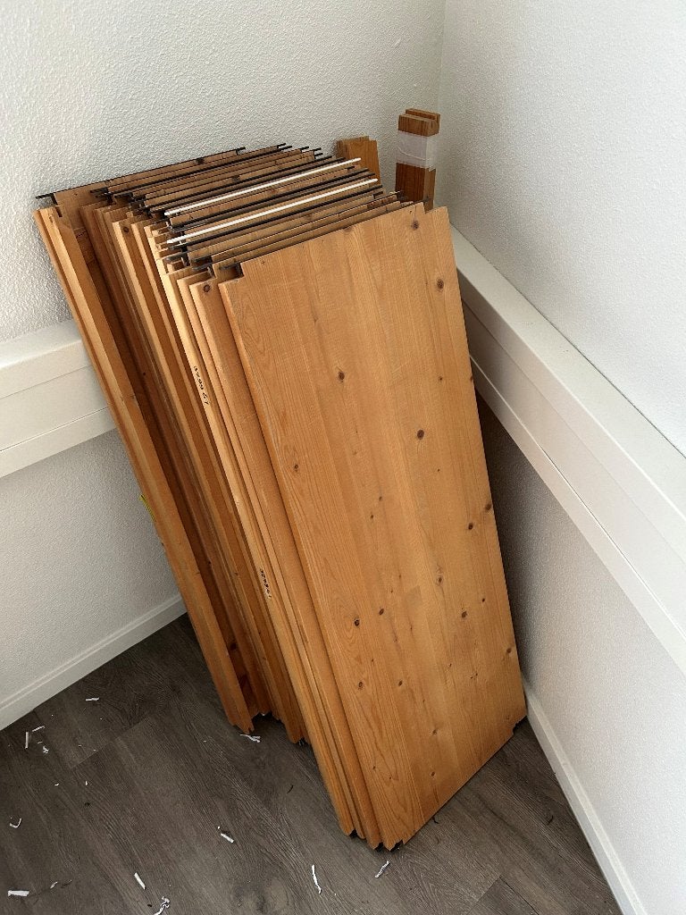 Lundia planken, Ophalen, Gebruikt