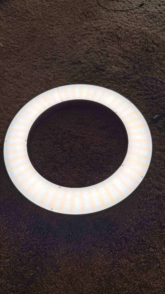 FalconEyes Bi-Color LED Ringlamp DVR-384DVC, Lamp of Flitsset, Falcon Eyes, Ophalen of Verzenden, Zo goed als nieuw