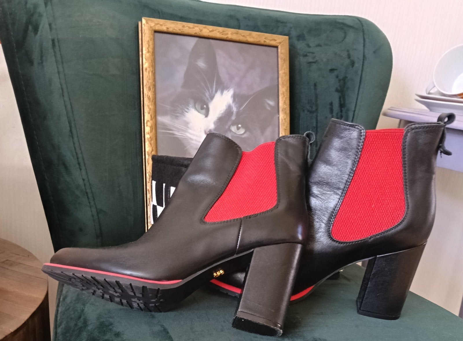 Colette Sol Design schoen maat 39, Ophalen, Zwart, Lage of Enkellaarzen, Zo goed als nieuw