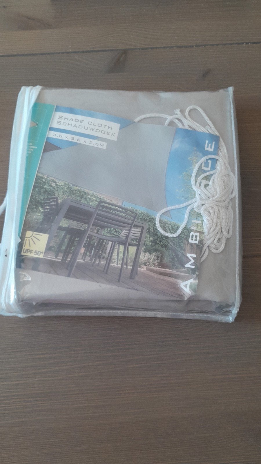 Schaduwdoek 3.6 x 3.6x3.6M, Tuin en Terras, Schaduwdoeken, Ophalen, Zo goed als nieuw